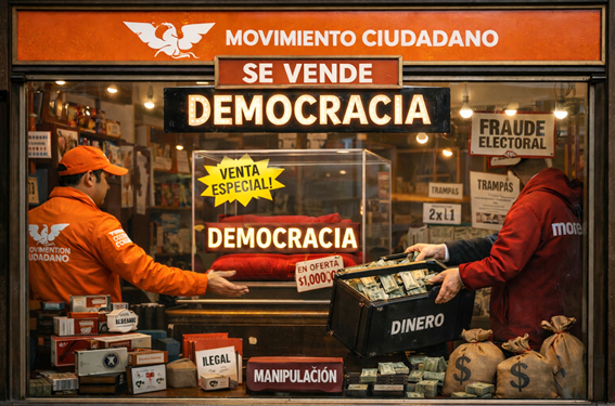 Movimiento Ciudadano: el “opositor” que vendió la democracia y votó con Morena